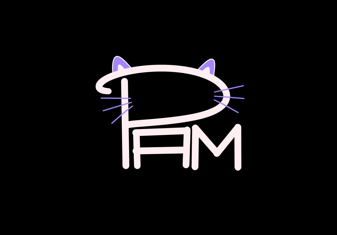 Pam logo gato